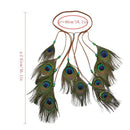 Peacock Boho Headband Feather Headpiece Peacock Costume Ethnic Wedding Women