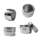 Magnetic Spice Tins Stainless Steel Spice Jar Set With Stickers Pepper Shak P5J4