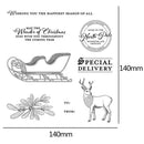 Christmas Transparent Silicone Seal Paper Cutting Mold for Scrapbook (Seal)