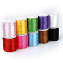 10x Nylon wire rolls Rope waxing of mixing colors for string of bead 2 mm 4