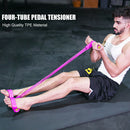 Fitness Pilates Sit-up Pedal Rally TPE Tension Resistance Band Pull Rope A