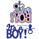 1Pcs Its A Boy Design Metal Cutting Dies For DIY Scrapbooking Album Paper ME