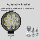 1x 27W Round Spot Work Light Bar Fog Driving Lamp Truck Tractor SUV 9 LED