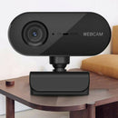Rotatable USB 2K 1080P Webcam w/ Mic Microphone Camera for Desktop Studying