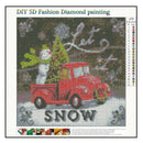 DIY 5d Diamond Painting kit, square Diamond Cross Christmas cute Snowman to