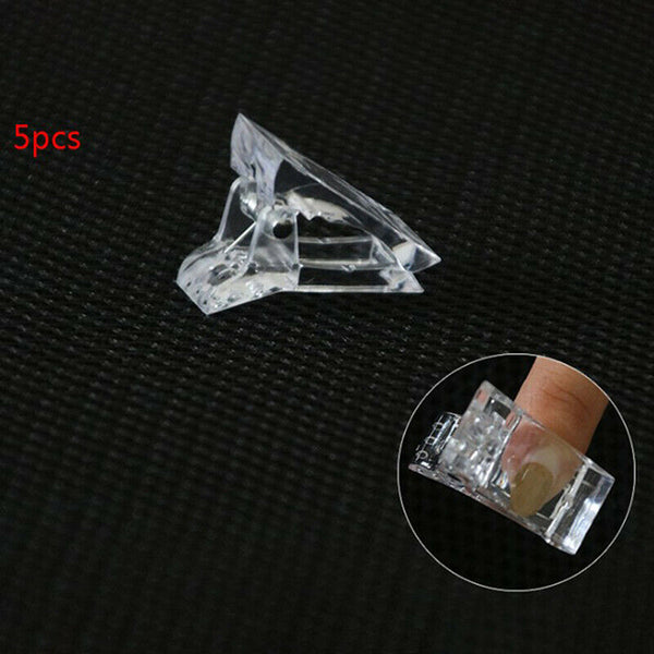 5PCS False Nails Mold Tools Clip UV Gel  Nail Mold Fixing Clip Nail Art TS Ew