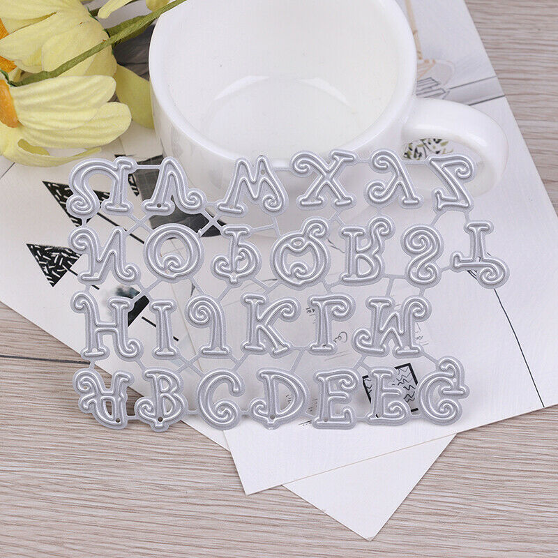 1 Set Letter Alphabet Metal Cutting Dies DIY Scrapbooking Paper Card Stencil Cy