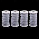 4 Rolls 6mm Elastic Cord Rope Heavy Stretch for Trimming Cuff Weaving Jewelry