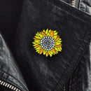 Sunflower Brooches Enamel Badges Jacket Lapel Backpack Decor Jewelry Gift A