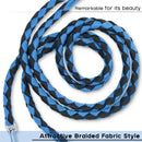 Double Dog Leash Braided Tangle Dual Leash Coupler For Walking Dogs Double