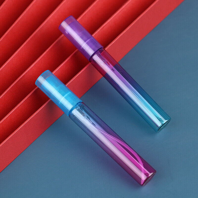 6pcs 6 color gradient 8ml glass spray bottle cosmetic sub-bottleB Hn