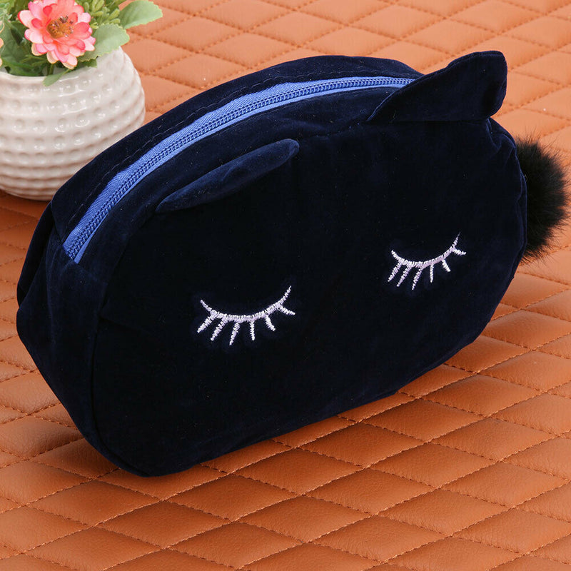 Cute Cosmetic Makeup Bag Case Handbag Travel Toiletry Organizer (RoyalBlue) A