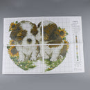 11CT Love Dogs Stamped Cross Stitch Kit Handmade Needlework Home Decor
