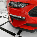 Carbon Fiber Front Fog Light Lamp Eyebrow Cover Trim for Ford Mustang 2018