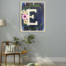 5D DIY Art Drawing Full Round Drill Flower Letter E Kit Diamond Painting