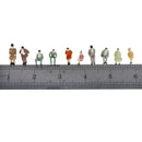 24 Pack of HO Scale 1:87 Seated People Figures Passengers Fine Color Painted