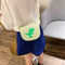 Kids Shoulder Bag Cartoon Cute Purse Leather Mini Messenger Handbag (Green)