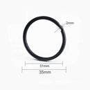 50x Steel Keyring Split Key Rings 25mm Nickel Hoop Ring Nickel Plated Steel Loop