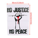 No Justice No Peace No Racist Police Slogan Black Lives Matter PosterSEAU