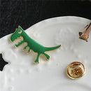 Green Dinosaur Badge Lapel Pin Brooch For Bag Backpack Accessories Kids Gift Bj