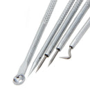 5pc/Set Acne Needle Stainless Steel Blackhead Remover Tool Comedone Extract