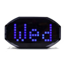 DIY Black Mirror LED Matrix Desktop Alarm Clock Kit with Temperature Displa G7T9