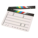 Acrylic Colorful Dry Erase Clap-Stick Clapper Board Slate for Movie Cut Action