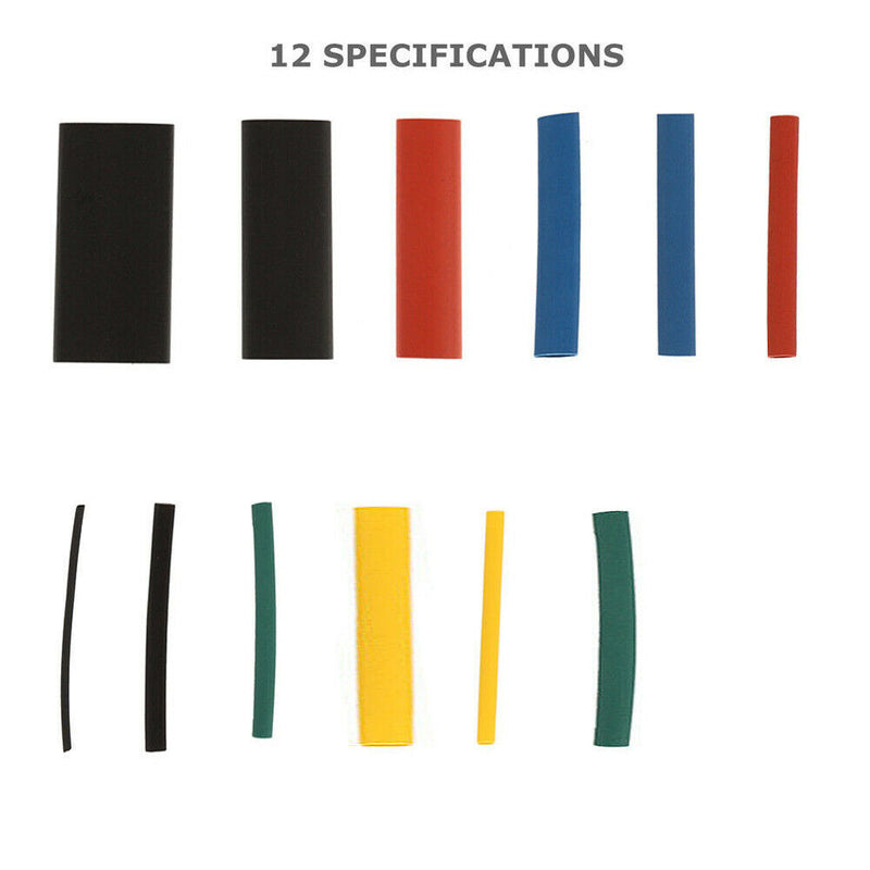 5 Sleeve Cable Wire Kit Car Tube Electrical Heat Shrink Assorted