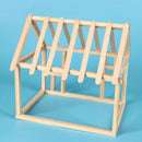Log Cabin Unfinished Wood Cabin Kids Children Educational Toys Kids Play Fun