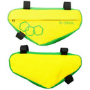 Waterproof Bike Triangle Bicycle Frame Front Tube Bags (Yellow Green)
