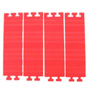 4pcs/set Cake Mold Silicone Red Bread Cake Pan Adjustable DIY Baking Mold