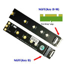 PCI-ex1 SSD NGFF key B+M interface Adapter Card Riser Extender Extension  A