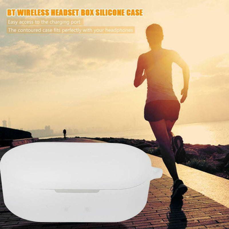 Clamshell Silicone Earphone Case Shockproof Protective Cover Case for QCY T2C