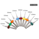 10 Pcs 0.1~1.0mm PCB Print Circuit Board Carbide CNC Mini Micro Drill Bits Tool+