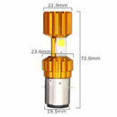 H4 18W Led 3 Cob Dc 12V White Motorcycle Headlight Bulb 2000Lm 6500K Hi/Lo  L3A9