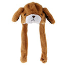 Bear Hat Ear Moving Jumping Hat Funny Lovely Plush Hat Cap For Women Girls