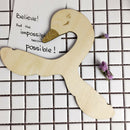 2pcs Sweet Swan Bowknot Baby Room Nursery Wooden Coat Clothes Hook Hangers