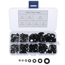 350Pcs 7 Sizes Nylon Flat Washer Assortment Set M2/M2.5/M3/M4/M5/M6/M8   Z