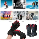 Winter outdoor sports waterproof skiing men and women gloves G3I7 electric R0U1