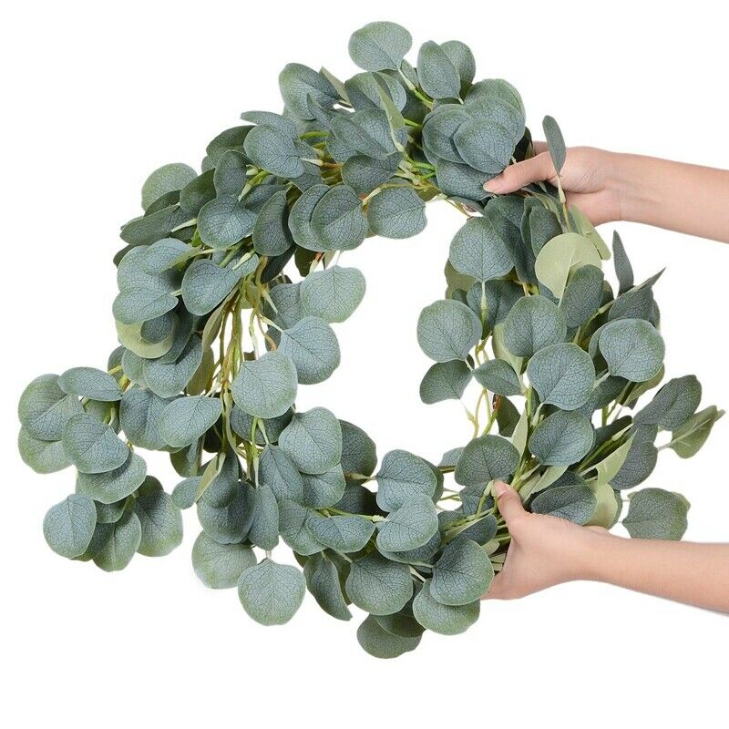 2M Artificial Eucalyptus Garland Hanging Rattan Wedding Greenery Party Back