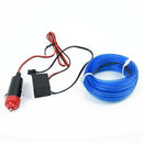 5 Meters Blue Auto Car LED Wire Cold Light Line Lamp Interior Atmosphere Strip.
