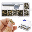 120 Sets/Pack Leather Repairing Decor Rivets Tubular Metal Single With Fixi D5V6