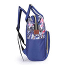Printing Mommy Travel Backpacks Big Maternity Nappy Top-handle Bags (Blue) A