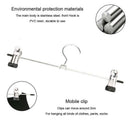 metal hangers Pants Hanger Strong Skirt hangers anti-reflective Clothes han Q4A9