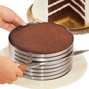 Adjustable Retractable Circular Ring Layered Cake Slice Mould DIY Cutter E9L5