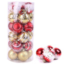 24pcs Christmas Tree Baubles Balls Decor Ornament Xmas Wedding Party Decorati Hn
