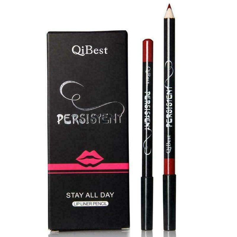 12x Set Lipstick Lip Liner Waterproof Long Lasting Lip Pencil Makeup Pen N Z2Y2