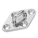 Pad Eye Plate Boat Bimini Rigging - 80mm Length - Marine Stainless Steel