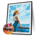 5D DIY Diamond Painting Women Full Round Drill Drawing Home Decor (A421)