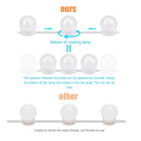 6pcs LED Makeup Mirror Light Bulb Kit Dimmable USB Hollywood Table Lights